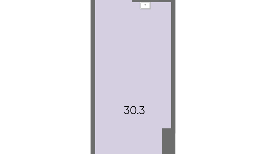 Коммерческое помещение № 33,8м² ЗИЛАРТ, Лот 18_19_27  этаж