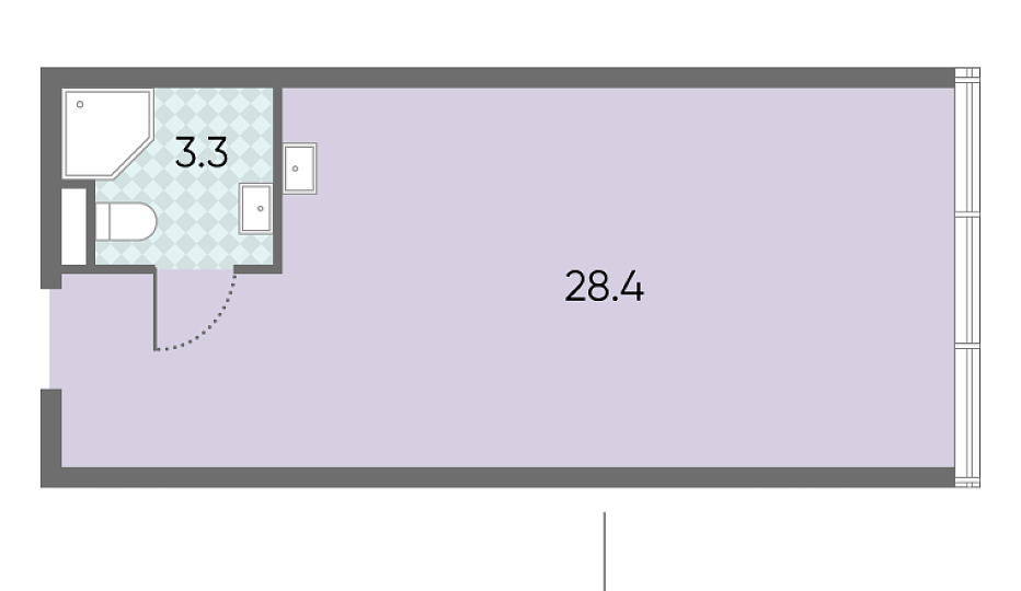 Коммерческое помещение № 31.7м² ЗИЛАРТ, Лот 18_19_27  этаж